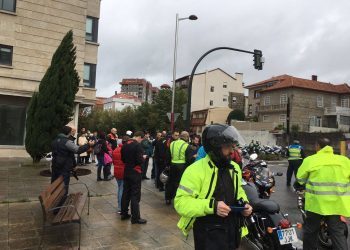 La lluvia no pudo con los «moteros» vigueses