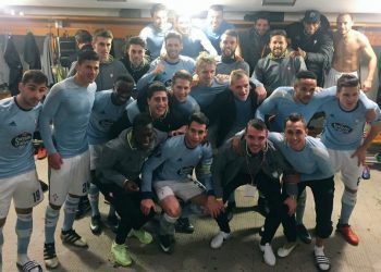 Así fue la celebración en el vestuario: «Reaaal Club Celta de Viiiigo»