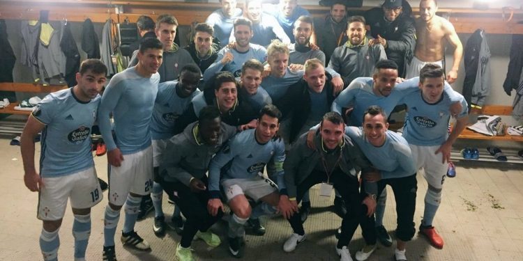 Así fue la celebración en el vestuario: «Reaaal Club Celta de Viiiigo»