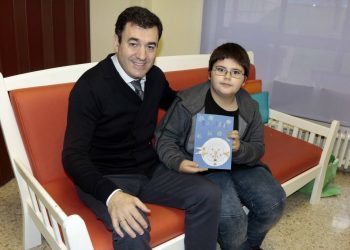 A Xunta escolle unha postal dos nenos de Panxón para felicitar o Nadal
