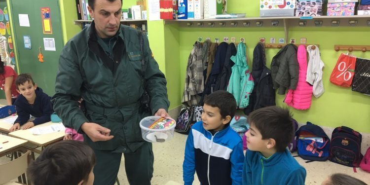 El Seprona retira una serpiente en un colegio de Poio