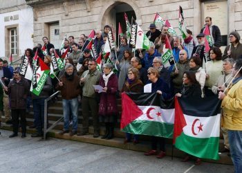 Ducias de persoas rexeitan en Vigo o enxuizamento de 25 activistas saharauís
