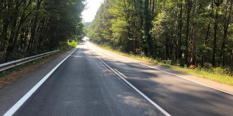 Rematan as obras na estrada provincial que une Ponteareas, As Neves e Salvaterra