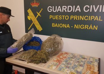 La Guardia Civil detiene a un vecino de Oia por tráfico de drogas