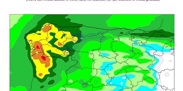 Llega a las Rías Baixas ‘Myriam’, la tercera borrasca consecutiva en cinco días