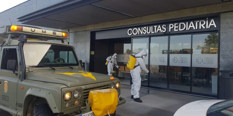 El Ejército despliega en Vigo otros 50 efectivos para desinfectar espacios públicos