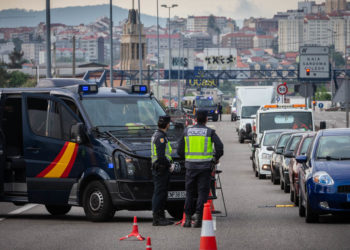 La Policía instala controles en Vigo