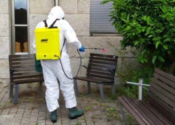 O consorcio contra incendios da Deputación incorpórase ás tarefas de desinfección