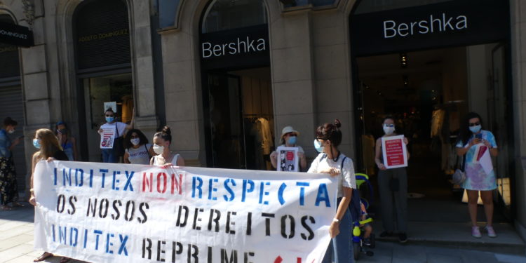 O persoal de Inditex mobilízase en Vigo contra o cambio de horarios “imposto” pola dirección