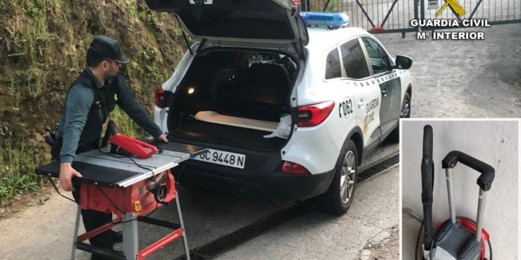 Detienen a un vecino de Mos por el robo de una hidrolimpiadora y una mesa de trabajo profesional