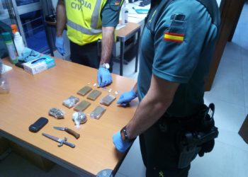 La Guardia Civil detiene a un vecino de Porriño por tráfico de drogas