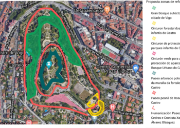 Ecoloxistas ofrecen cinco propostas para crear un Bosque Urbano en Vigo e protexer O Castro