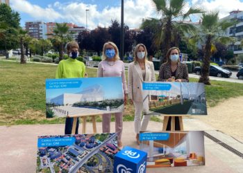 Corina Porro usa un proyecto de la Xunta, con logo incluido, para hacer campaña en Vigo