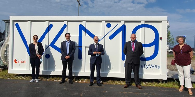 Unidad móvil de esterilización ideada en Vigo frente al Covid-19