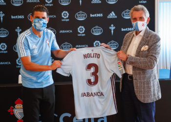 Nolito firma su contrato con el Celta hasta 2022 y lucirá el dorsal número 3