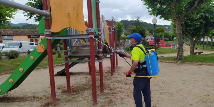 O Porriño sí abre sus parques infantiles con desinfección diaria incluida