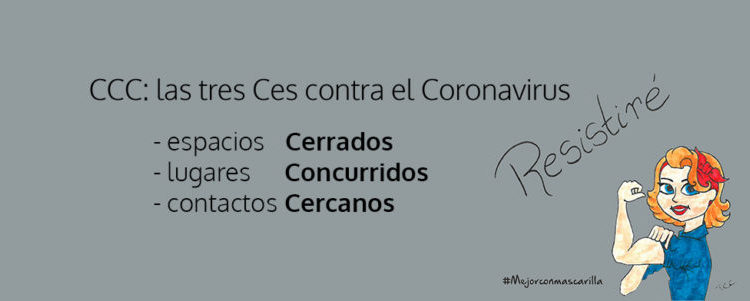 Mascarillas contra las «tres Ces del Coronavirus»