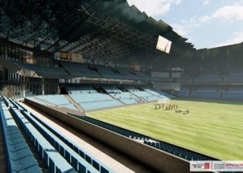 Las empresas interesadas en la reforma de Marcador visitan Balaídos