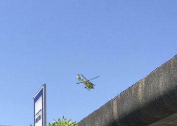Evacúan al hospital en helicóptero a un ciclista herido en Redondela