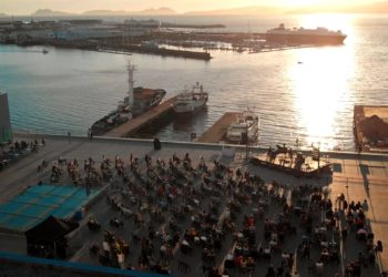 Así es desde dentro (y desde arriba) el Festival TerraCeo sobre el Mar de Vigo