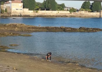 Sorprenden tres días seguidos en Bouzas a un furtivo extrayendo almeja de forma ilegal