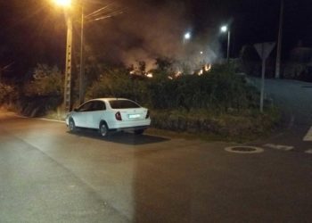 Los bomberos de Vigo sofocan dos conatos de incendio forestal en Valladares y Coruxo