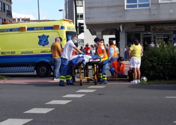 Atropellado un niño en un paso de peatones de la Avenida de Castelao