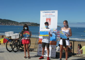 La Travesía Costa Serena cumplirá diez años con 300 nadadores en aguas de Nigrán