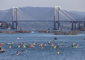 Aldán, O Grove y Portonovo, podio del Trofeo Concello de Vigo de piragüismo base