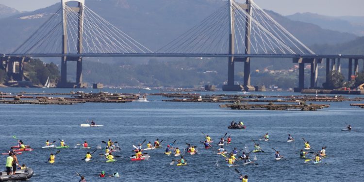 Aldán, O Grove y Portonovo, podio del Trofeo Concello de Vigo de piragüismo base