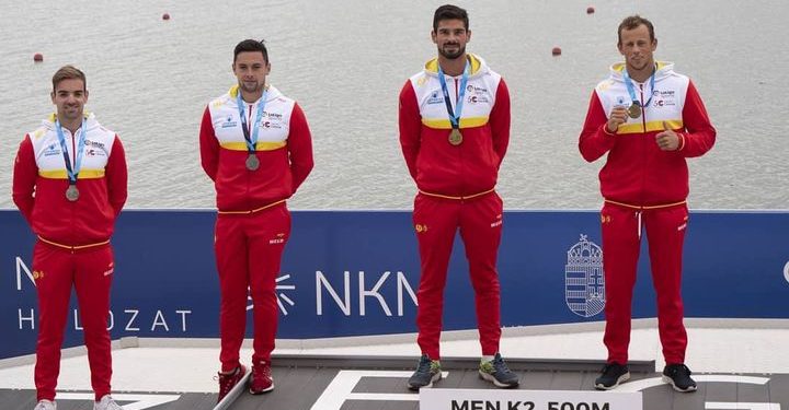 Roi Rodríguez, Albert Martí y Pedro Vázquez logran un triplete histórico para el Kayak Tudense