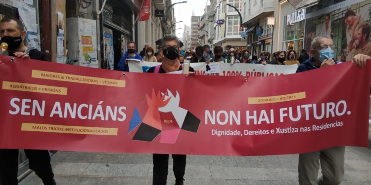 Clamor en Vigo contra la «matanza» en las residencias: «Estamos en manos de empresas desalmadas»