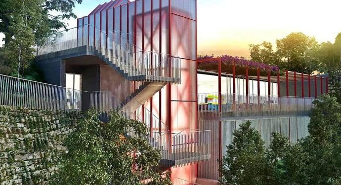 Un nuevo ascensor con pasadizo conectará O Berbés con el Barrio do Cura