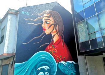 Vigo ya luce la primera obra surgida de la ‘Batalla Mural’, que celebra su segunda edición