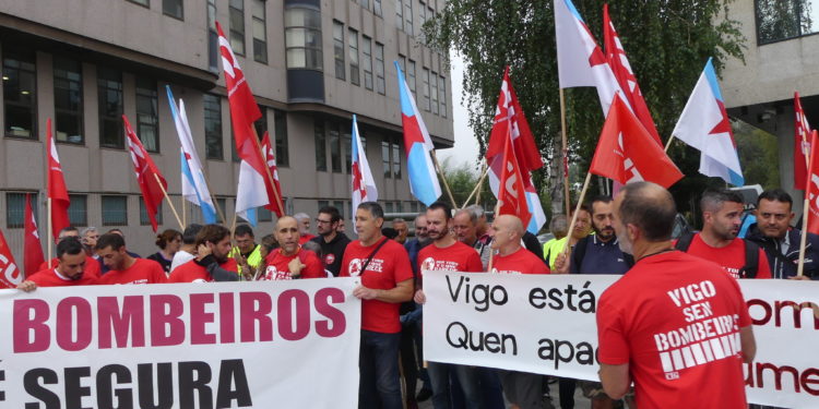 O TSXG confirma a sentenza que declara ilegais os servizos mínimos da folga dos bombeiros de Vigo
