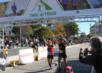 Adrián Rodríguez y Eva Piñel se imponen en el Trail do Trega