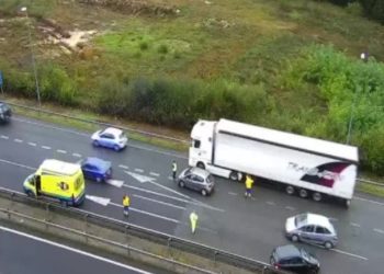 Mañana accidentada en la autovía entre Vigo y O Porriño