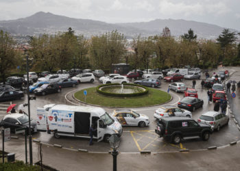 La hostelería conduce sus protestas por todo Vigo