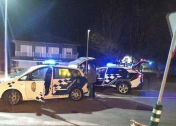 Lo Policía Local de Tomiño intercepta a un conductor que triplicaba la tasa de alcohol permitida