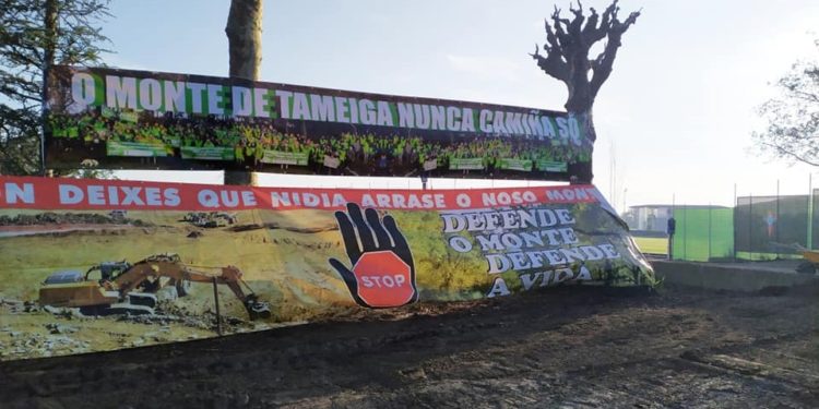 Los comuneros se hacen sentir en la ciudad deportiva del Celta: “Isto é un cabalo de Troia”