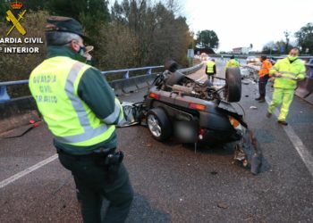 Muere un hombre tras sufrir un accidente de tráfico en la A-55