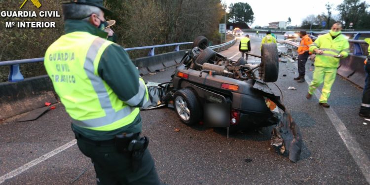 Muere un hombre tras sufrir un accidente de tráfico en la A-55