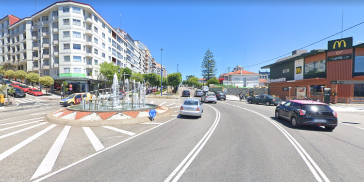 Herido un motorista en Vigo en un accidente con tres coches implicados