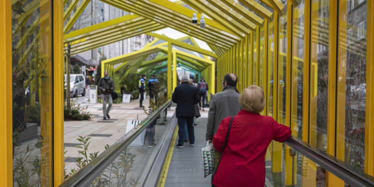 Así se ‘desliza’ la nueva Gran Vía: Vigo estrena cintas mecánicas y una reforma singular