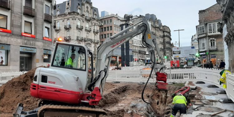 Vigo paraliza todas las obras en el casco urbano por Navidad
